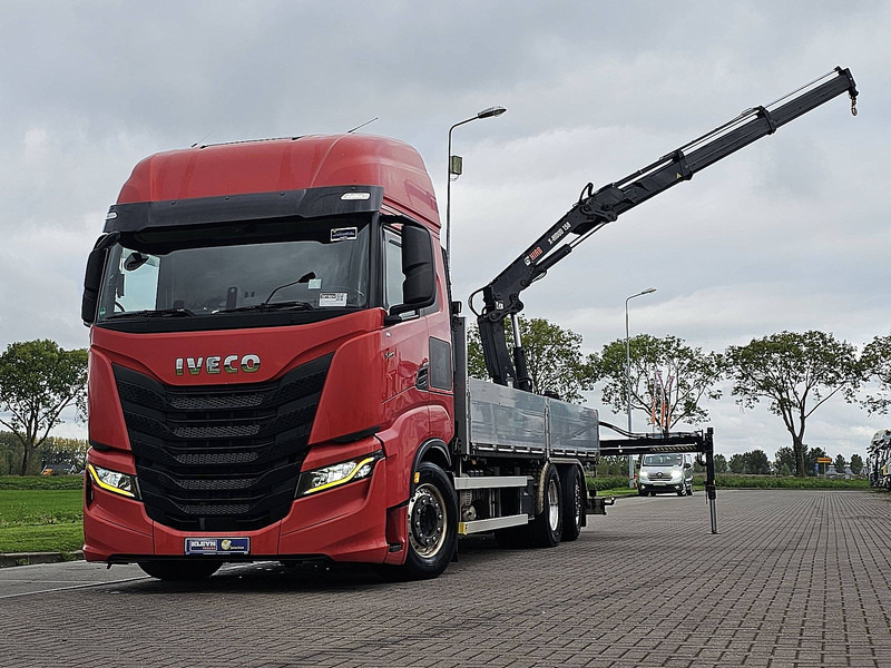 Iveco S-WAY AS260S46 6X2-4 HIAB 155-E2 - Camión caja abierta, Camión grúa: foto 1 Iveco S-WAY AS260S46 6X2-4 HIAB 155-E2 - Camión caja abierta, Camión grúa: foto 1