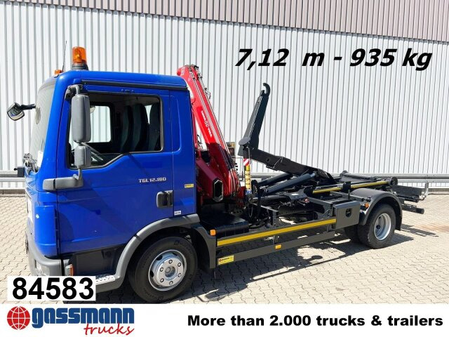 MAN TGL 12.180/210 4x2 BB, City-Abroller, Kran AMCO - Camión multibasculante, Camión grúa: foto 1 MAN TGL 12.180/210 4x2 BB, City-Abroller, Kran AMCO - Camión multibasculante, Camión grúa: foto 1