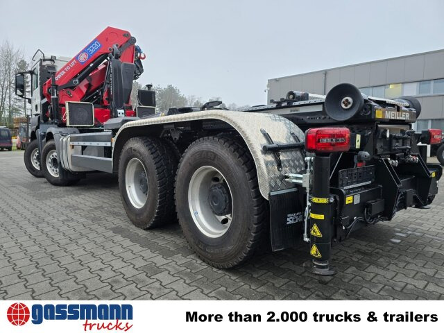 MAN TGS 35.480 8X4 BL, Intarder, Kran HMF 3220-K6, - Camión multibasculante, Camión grúa: foto 5 MAN TGS 35.480 8X4 BL, Intarder, Kran HMF 3220-K6, - Camión multibasculante, Camión grúa: foto 5