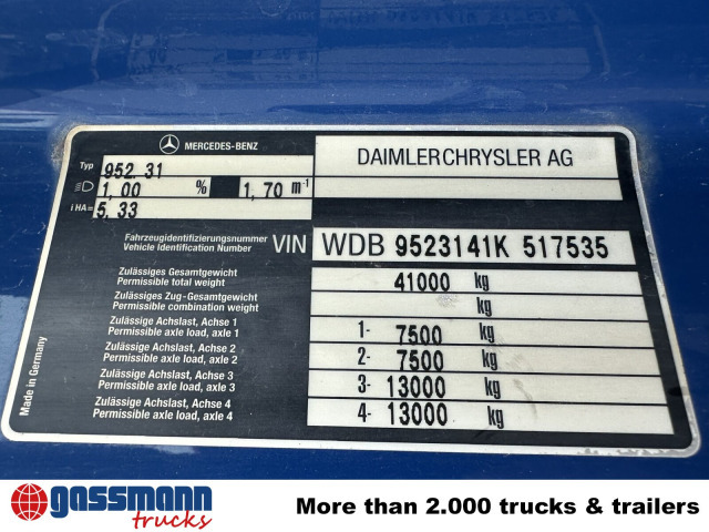 Mercedes-Benz Actros 4140 8x4/4, Alu-Bordwände - Camión volquete: foto 5 Mercedes-Benz Actros 4140 8x4/4, Alu-Bordwände - Camión volquete: foto 5