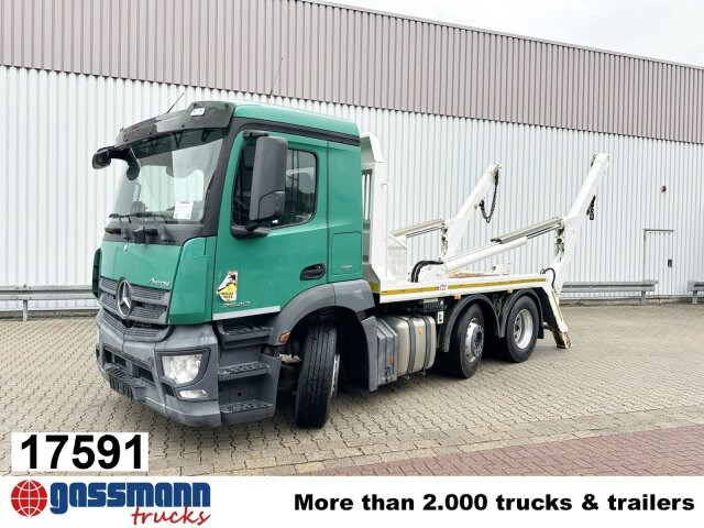 Mercedes-Benz Antos 2540 L 6x2, Vorlauflenk-/Liftachse, - Camión portacontenedor de cadenas: foto 1 Mercedes-Benz Antos 2540 L 6x2, Vorlauflenk-/Liftachse, - Camión portacontenedor de cadenas: foto 1