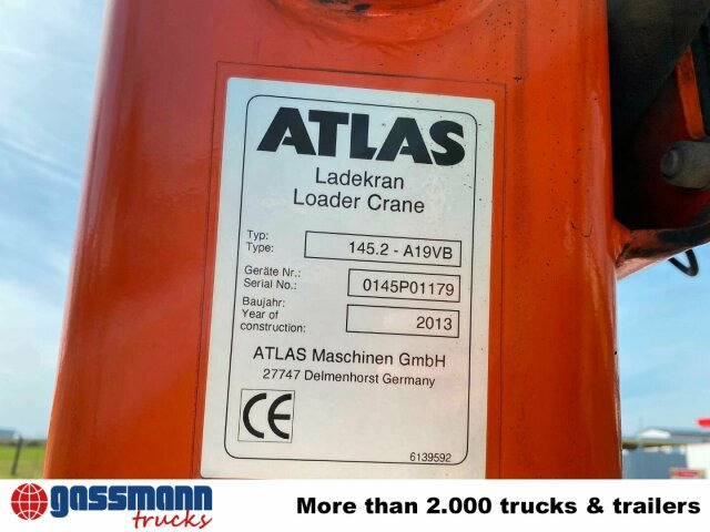 Mercedes-Benz Arocs 2545 L/6x2/4, Atlas Kran, 145.2-A19 VB, - Camión caja abierta, Camión grúa: foto 2 Mercedes-Benz Arocs 2545 L/6x2/4, Atlas Kran, 145.2-A19 VB, - Camión caja abierta, Camión grúa: foto 2