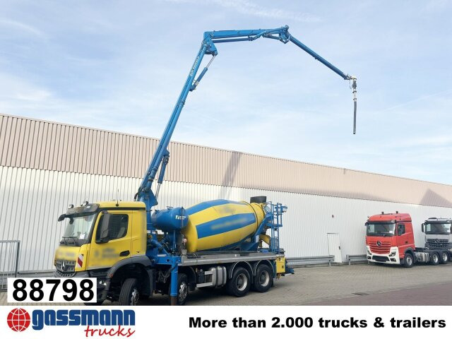 Mercedes-Benz Arocs 3246 B 8x4 Stetter Mischer 7m³, Pumpe 25m - Camión hormigonera: foto 1 Mercedes-Benz Arocs 3246 B 8x4 Stetter Mischer 7m³, Pumpe 25m - Camión hormigonera: foto 1