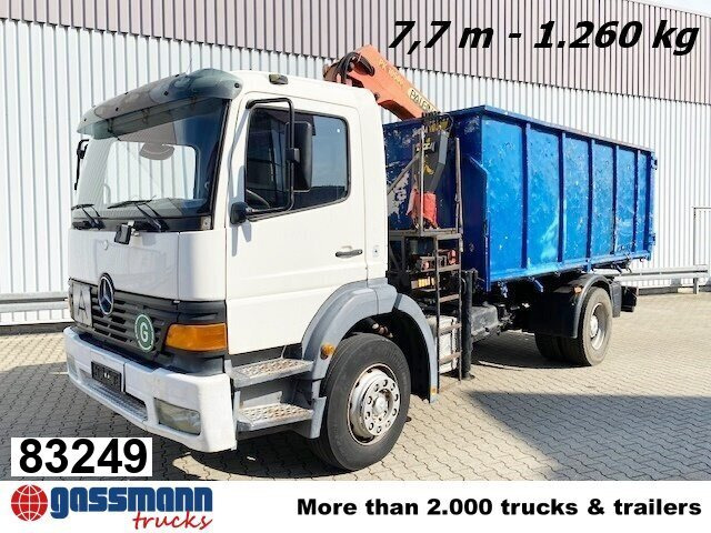Mercedes-Benz Atego 1823 4x2 mit Kran Palfinger PK10500, - Camión volquete, Camión grúa: foto 1 Mercedes-Benz Atego 1823 4x2 mit Kran Palfinger PK10500, - Camión volquete, Camión grúa: foto 1