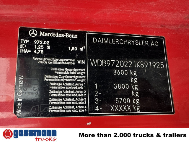 Mercedes-Benz Atego 818 K 4x2 mit Kran Palfinger PK 6500, 2x - Camión volquete, Camión grúa: foto 5 Mercedes-Benz Atego 818 K 4x2 mit Kran Palfinger PK 6500, 2x - Camión volquete, Camión grúa: foto 5