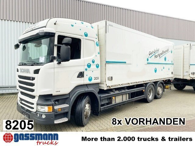 Scania R450 LB 6x2-4 Getränkekoffer, Retarder, - Camión caja cerrada: foto 1 Scania R450 LB 6x2-4 Getränkekoffer, Retarder, - Camión caja cerrada: foto 1
