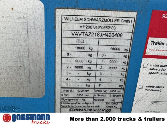 Schwarzmüller T-Serie, TOP-Zustand - Remolque plataforma/ Caja abierta: foto 3 Schwarzmüller T-Serie, TOP-Zustand - Remolque plataforma/ Caja abierta: foto 3