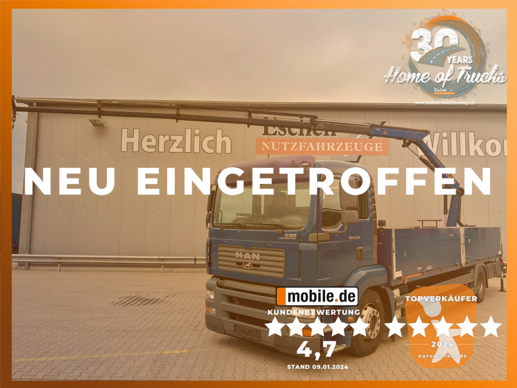 MAN TGA 18.350 4x2 LL / Palfinger PK9002 EH Kran - Camión caja abierta: foto 1 MAN TGA 18.350 4x2 LL / Palfinger PK9002 EH Kran - Camión caja abierta: foto 1