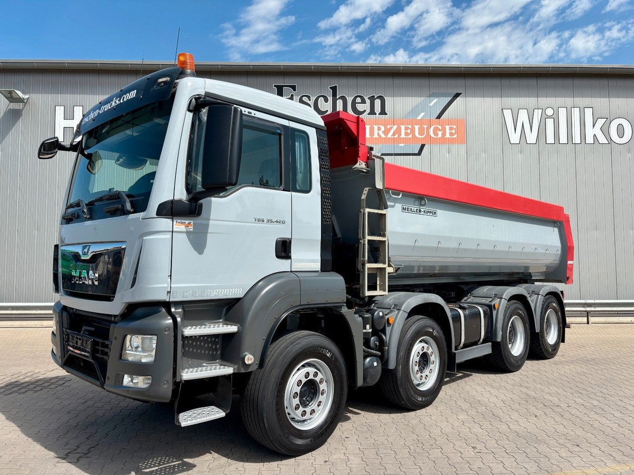 MAN TGS 35.420 8x4 BL | MEILLER*Rollplane*Navi*Klima - Camión portacontenedor de cadenas: foto 1 MAN TGS 35.420 8x4 BL | MEILLER*Rollplane*Navi*Klima - Camión portacontenedor de cadenas: foto 1