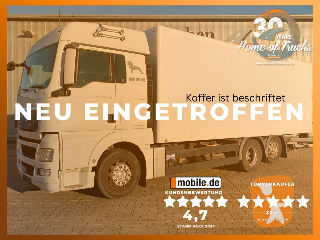 MAN TGX 26.400 6x2-2 LL / MBB-LBW - Camión caja cerrada: foto 1 MAN TGX 26.400 6x2-2 LL / MBB-LBW - Camión caja cerrada: foto 1