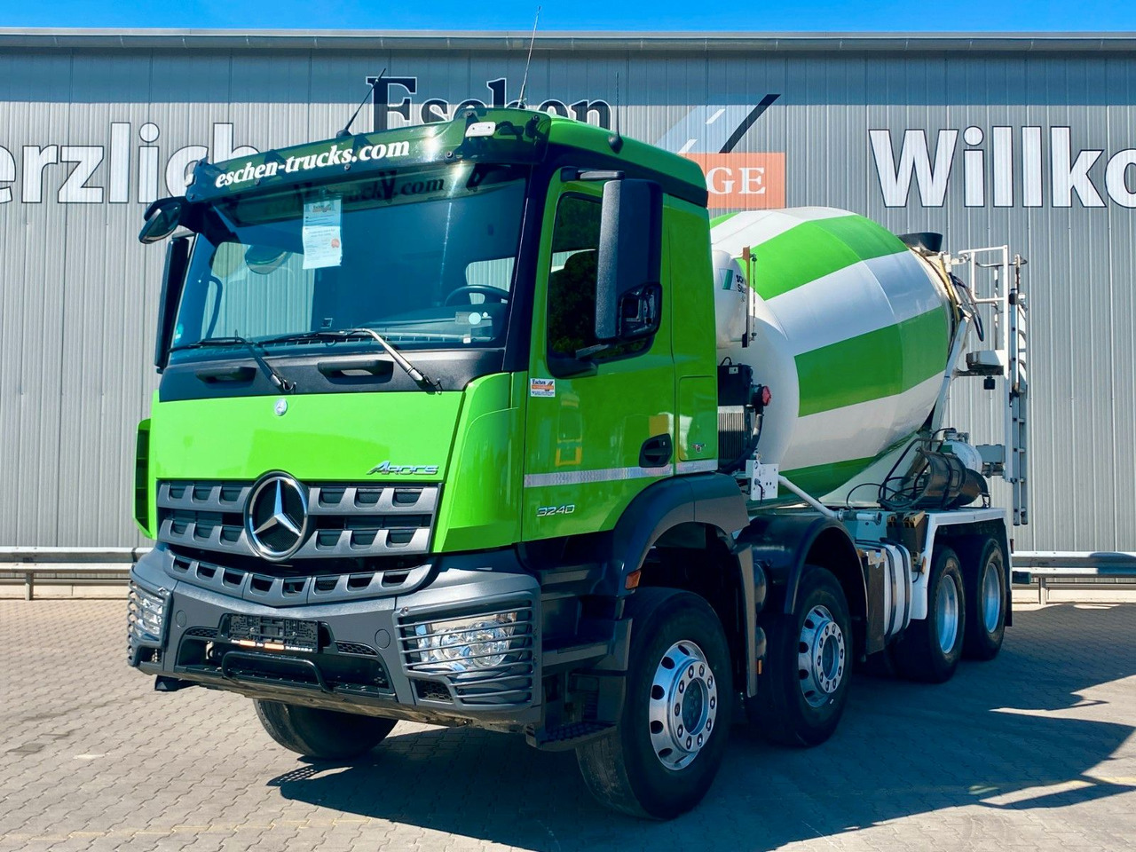 Mercedes-Benz 3240 Arocs 8x4| 9m³ Stetter*Navi*Klima*ASR*Blatt - Camión hormigonera: foto 1 Mercedes-Benz 3240 Arocs 8x4| 9m³ Stetter*Navi*Klima*ASR*Blatt - Camión hormigonera: foto 1
