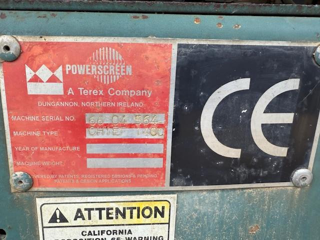 Terex Powerscreen Warrior 1400 - Cribadora: foto 5 Terex Powerscreen Warrior 1400 - Cribadora: foto 5