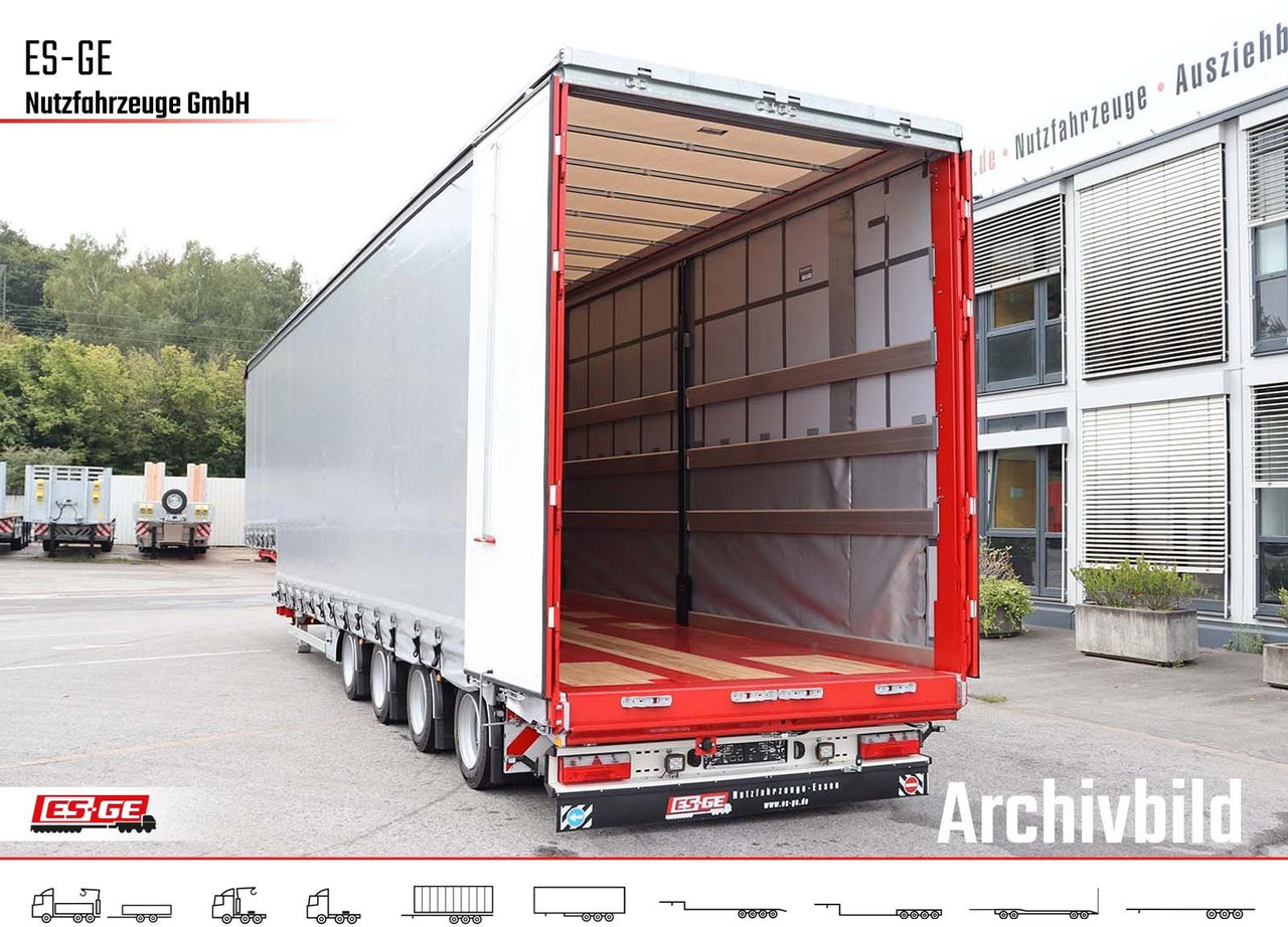 ES-GE 4-Achs-Satteltieflader mit Curtainsider-Aufbau - Semirremolque góndola rebajadas: foto 3 ES-GE 4-Achs-Satteltieflader mit Curtainsider-Aufbau - Semirremolque góndola rebajadas: foto 3