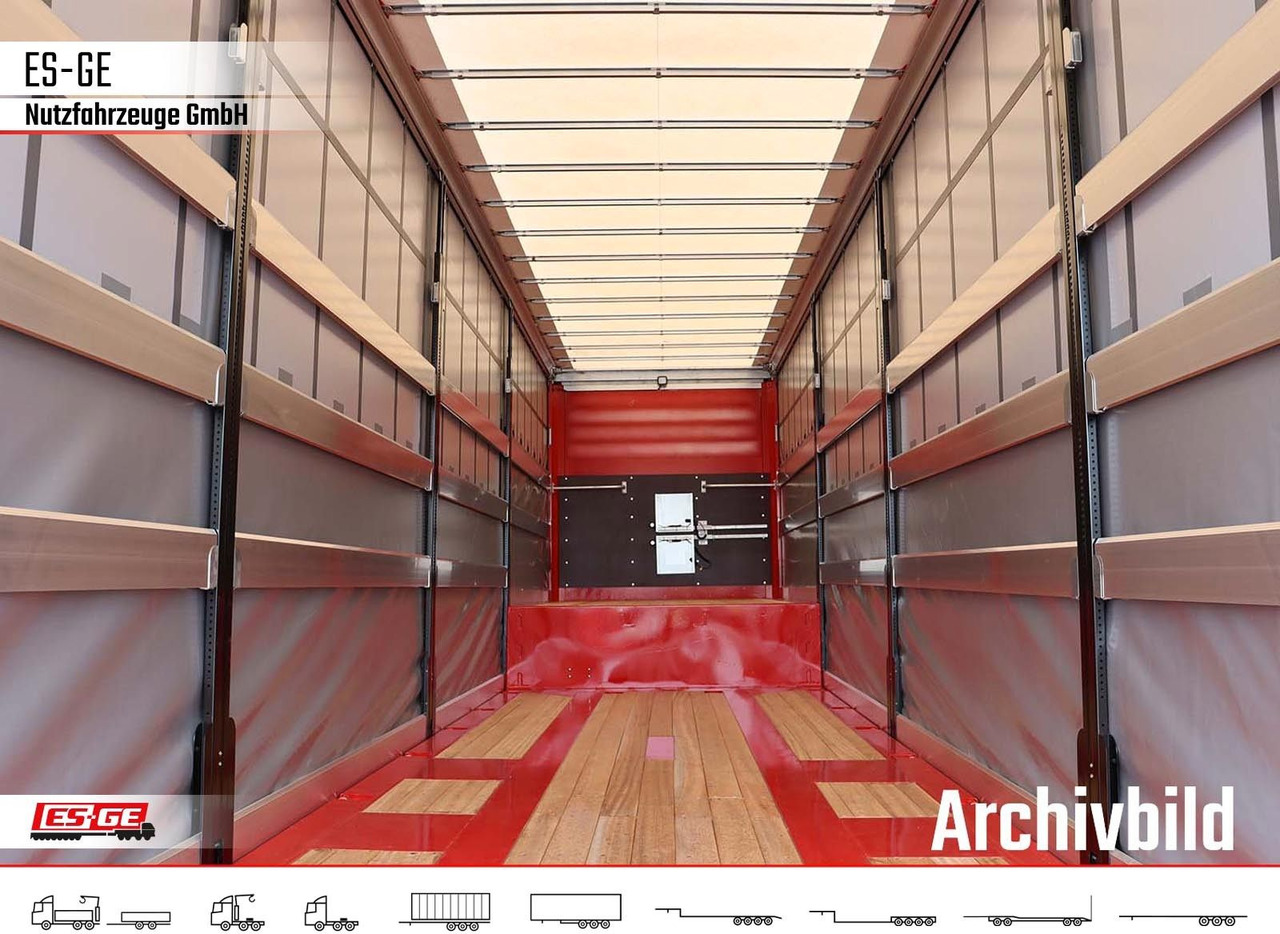 ES-GE 4-Achs-Satteltieflader mit Curtainsider-Aufbau - Semirremolque góndola rebajadas: foto 4 ES-GE 4-Achs-Satteltieflader mit Curtainsider-Aufbau - Semirremolque góndola rebajadas: foto 4