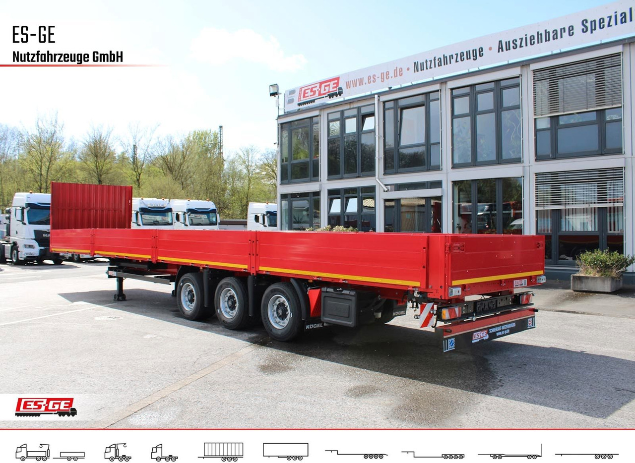 Kögel 3-Achs-Mega Chassis, Bordwände - Semirremolque plataforma/ Caja abierta: foto 3 Kögel 3-Achs-Mega Chassis, Bordwände - Semirremolque plataforma/ Caja abierta: foto 3