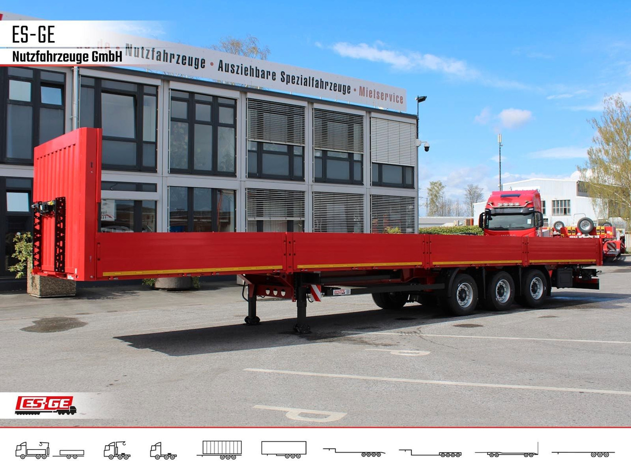 Kögel 3-Achs-Mega Chassis, Bordwände - Semirremolque plataforma/ Caja abierta: foto 2 Kögel 3-Achs-Mega Chassis, Bordwände - Semirremolque plataforma/ Caja abierta: foto 2