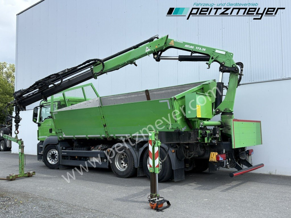 MAN TGS 26.460 FL 6x2 Kipper+Kran+Funk Lenkachse, 2-Seitenkipper, Atlas 172.3 - Camión volquete, Camión grúa: foto 3 MAN TGS 26.460 FL 6x2 Kipper+Kran+Funk Lenkachse, 2-Seitenkipper, Atlas 172.3 - Camión volquete, Camión grúa: foto 3