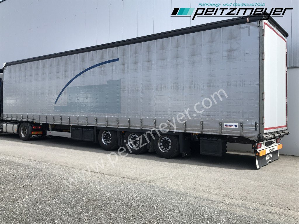 SCHMITZ 3 Achs Pritschenauflieger SCS 24/L-13.62 Mega, Power-Curtain Jumbo, Edscha, RSAB, - Semirremolque lona: foto 2 SCHMITZ 3 Achs Pritschenauflieger SCS 24/L-13.62 Mega, Power-Curtain Jumbo, Edscha, RSAB, - Semirremolque lona: foto 2