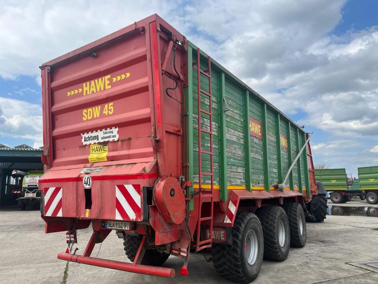 HAWE Tridem SDW 45T mit Heckentleerung - Remolque volquete agrícola: foto 3 HAWE Tridem SDW 45T mit Heckentleerung - Remolque volquete agrícola: foto 3