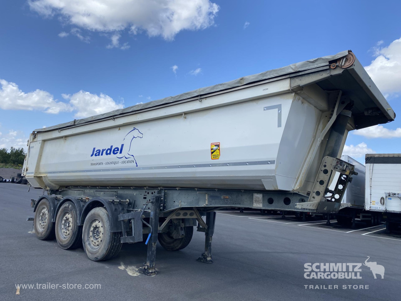 Semirremolque volquete SCHMITZ Tipper Steel half pipe body 24m³: foto 1