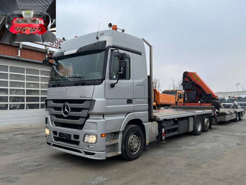 MERCEDES-BENZ Actros 2541 Pritsche Heckkran Palfinger PK 34002 - Camión caja abierta, Camión grúa: foto 1 MERCEDES-BENZ Actros 2541 Pritsche Heckkran Palfinger PK 34002 - Camión caja abierta, Camión grúa: foto 1
