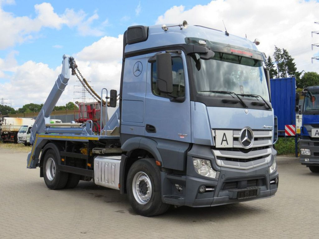 Mercedes-Benz Actros 1848 L 4x2 Absetzkipper Meiller - Camión portacontenedor de cadenas: foto 2 Mercedes-Benz Actros 1848 L 4x2 Absetzkipper Meiller - Camión portacontenedor de cadenas: foto 2