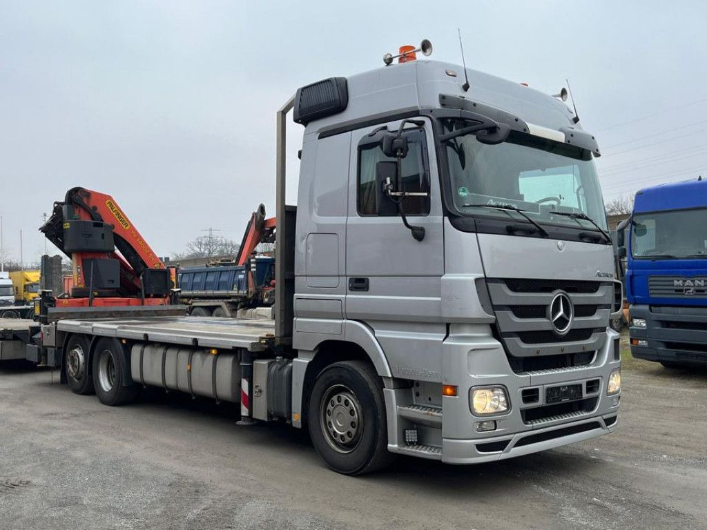 Mercedes-Benz Actros 2541 Pritsche Heckkran Palfinger PK 34002 - Camión grúa, Camión caja abierta: foto 2 Mercedes-Benz Actros 2541 Pritsche Heckkran Palfinger PK 34002 - Camión grúa, Camión caja abierta: foto 2
