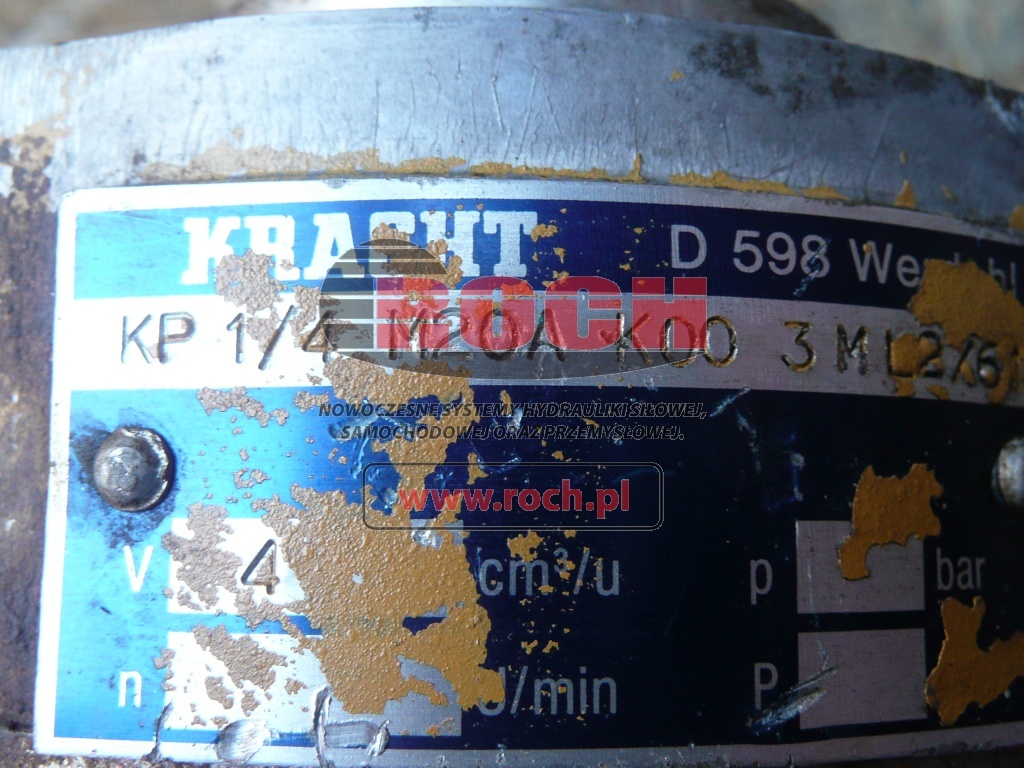 KRACHT KP1/4 M20A K00 3 ML2/61 - Bomba hidráulica: foto 2 KRACHT KP1/4 M20A K00 3 ML2/61 - Bomba hidráulica: foto 2