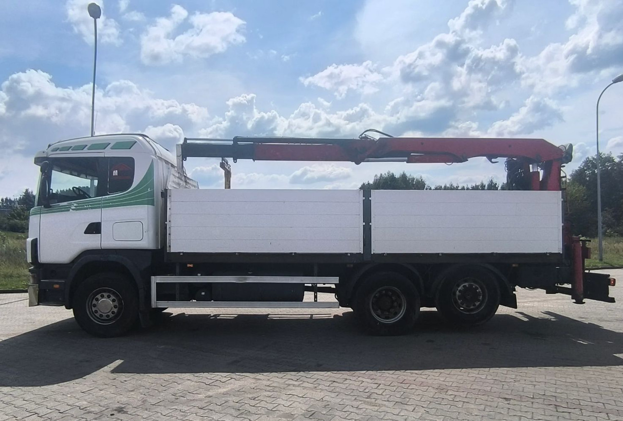 SCANIA 144.460 - Camión caja abierta, Camión grúa: foto 4 SCANIA 144.460 - Camión caja abierta, Camión grúa: foto 4