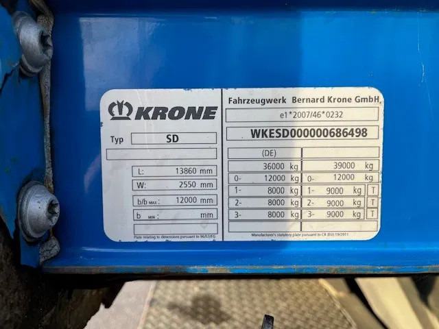 Krone 14x XL Krone mega vario schuifzeil trailer - Semirremolque caja cerrada: foto 2 Krone 14x XL Krone mega vario schuifzeil trailer - Semirremolque caja cerrada: foto 2