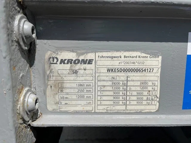 Krone 2x stack of 4x mega flat trailer - Semirremolque plataforma/ Caja abierta: foto 3 Krone 2x stack of 4x mega flat trailer - Semirremolque plataforma/ Caja abierta: foto 3