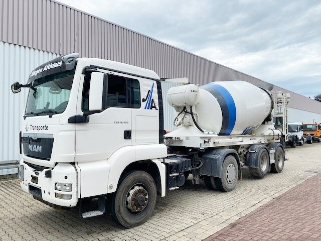 MAN TGS 18.400 4x4H BLS TGS 18.400 4x4H BLS + Auflieger KARRENA 10m³ Betonmischer - Camión hormigonera: foto 1 MAN TGS 18.400 4x4H BLS TGS 18.400 4x4H BLS + Auflieger KARRENA 10m³ Betonmischer - Camión hormigonera: foto 1