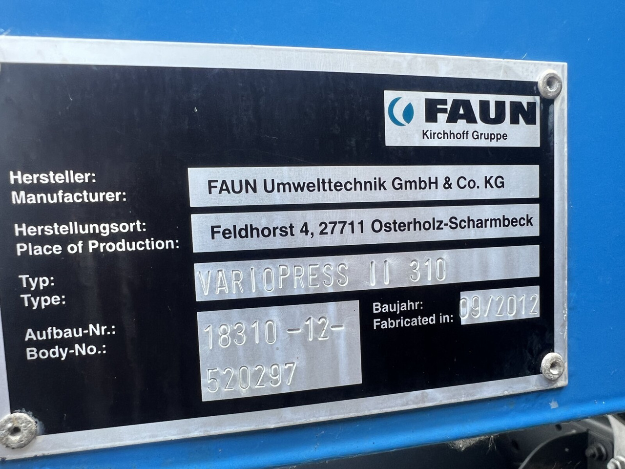Camión de basura para transporte de basura Mercedes-Benz Actros 2032 LA 4x4 Actros 2032 LA 4x4, Faun Variopress 310 ca. 10m³, Zöller Schüttung: foto 7