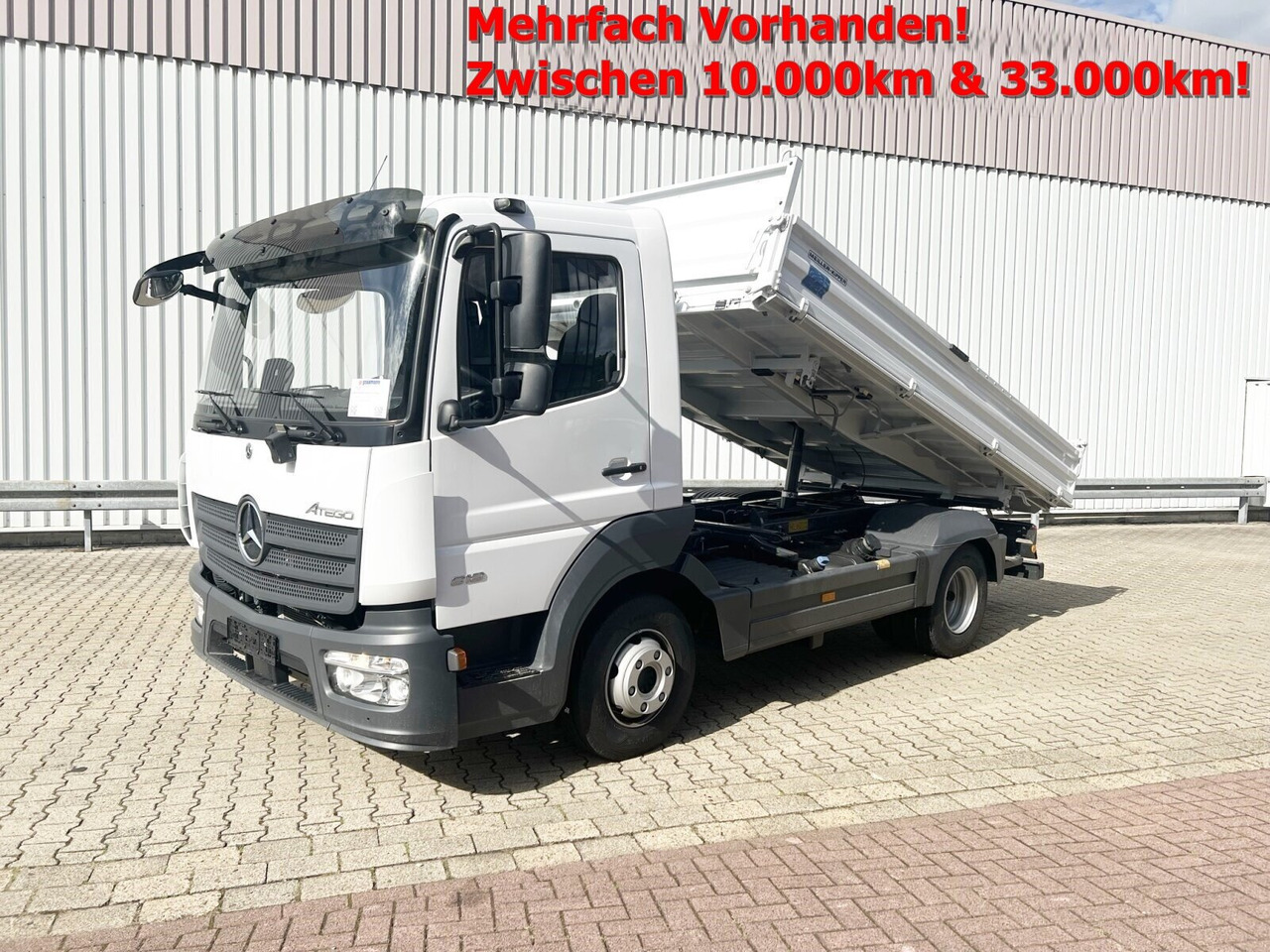 Mercedes-Benz Atego 818 K 4x2 Atego 818 K 4x2, 2x AHK, Meiller-Kipper, mehrfach Vorhanden! - Camión volquete: foto 1 Mercedes-Benz Atego 818 K 4x2 Atego 818 K 4x2, 2x AHK, Meiller-Kipper, mehrfach Vorhanden! - Camión volquete: foto 1