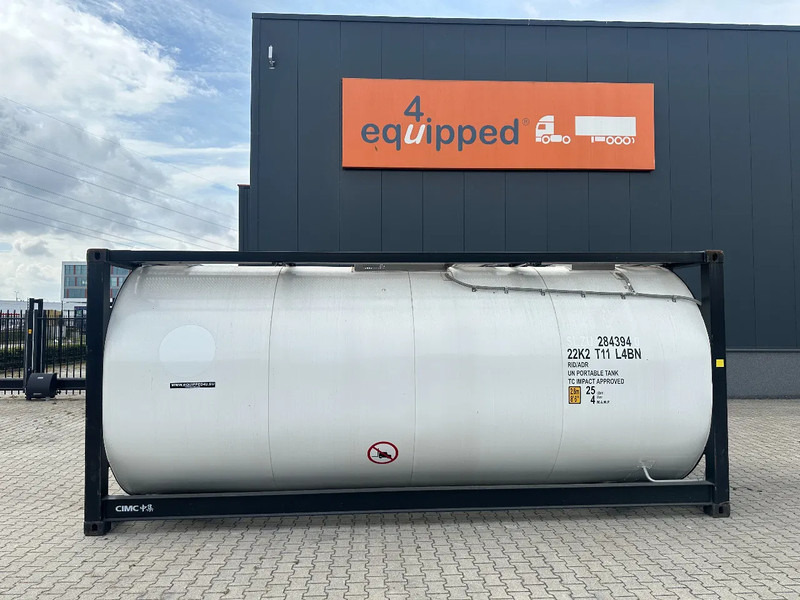 CIMC 20FT ISO / 25.030L - 1 comp. / L4BN / UN Portable / T11 / test: 10 -2026 - Contenedor cisterna: foto 2 CIMC 20FT ISO / 25.030L - 1 comp. / L4BN / UN Portable / T11 / test: 10 -2026 - Contenedor cisterna: foto 2