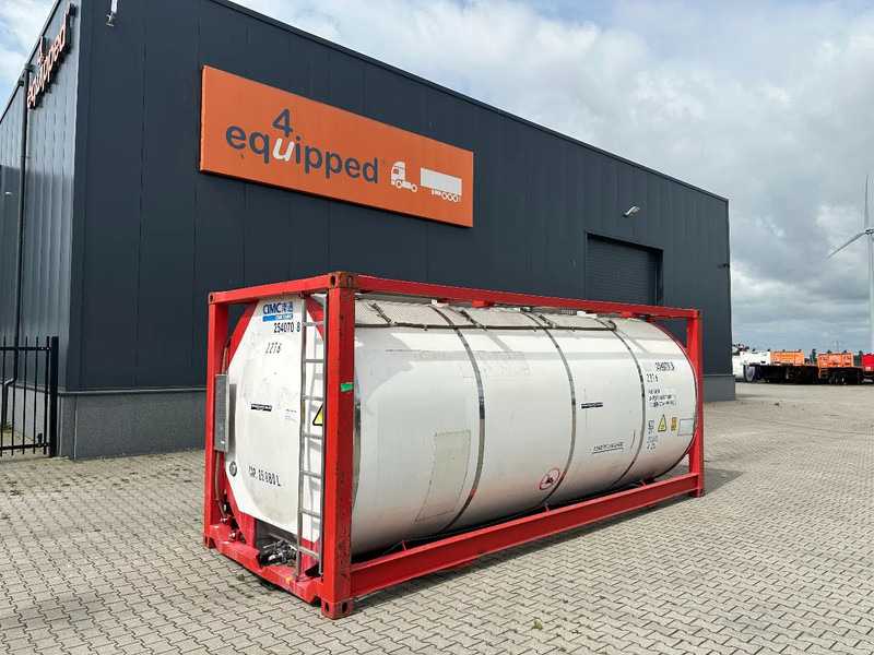 CIMC 20FT ISO, 25.080L/1-COMP/3 BAFFELS/4 manholes, ADR valid until 08/2027 - Tanque de almacenamiento: foto 1 CIMC 20FT ISO, 25.080L/1-COMP/3 BAFFELS/4 manholes, ADR valid until 08/2027 - Tanque de almacenamiento: foto 1