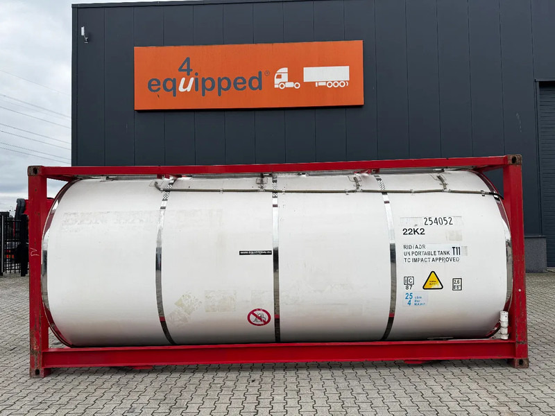 CIMC 20FT ISO, 25.080L / 1-COMP / 3 BAFFELS / T12 / 4 manholes / ADR valid until 02/2027 - Tanque de almacenamiento: foto 2 CIMC 20FT ISO, 25.080L / 1-COMP / 3 BAFFELS / T12 / 4 manholes / ADR valid until 02/2027 - Tanque de almacenamiento: foto 2