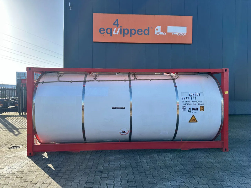 CIMC 20FT ISO, 25.080L / 1-COMP / 3 BAFFELS / T12 / 4 manholes / ADR valid until 12/2026 - Tanque de almacenamiento: foto 2 CIMC 20FT ISO, 25.080L / 1-COMP / 3 BAFFELS / T12 / 4 manholes / ADR valid until 12/2026 - Tanque de almacenamiento: foto 2