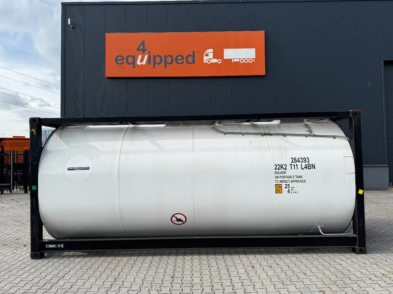 CIMC TOP: 2022, 20FT ISO, 25.030L, L4BN, UN Portable, T11, test: 1-2027 - Contenedor cisterna: foto 2 CIMC TOP: 2022, 20FT ISO, 25.030L, L4BN, UN Portable, T11, test: 1-2027 - Contenedor cisterna: foto 2