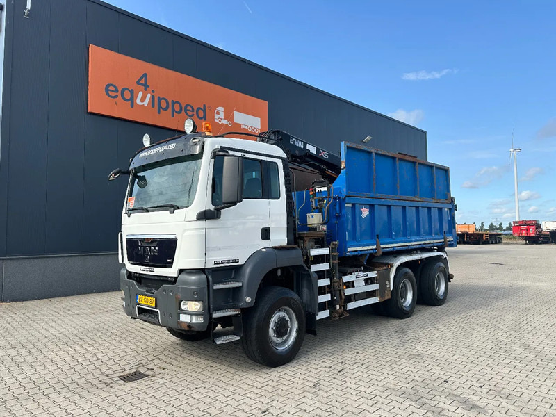 MAN TGS 26.400 6x6, HIAB 166E-3 HiPro Crane + ROTATOR + BUCKET / RUIZEVELD 2-WAY TIPPER, NL-truck, APK: 11/2025 - Camión grúa: foto 5 MAN TGS 26.400 6x6, HIAB 166E-3 HiPro Crane + ROTATOR + BUCKET / RUIZEVELD 2-WAY TIPPER, NL-truck, APK: 11/2025 - Camión grúa: foto 5