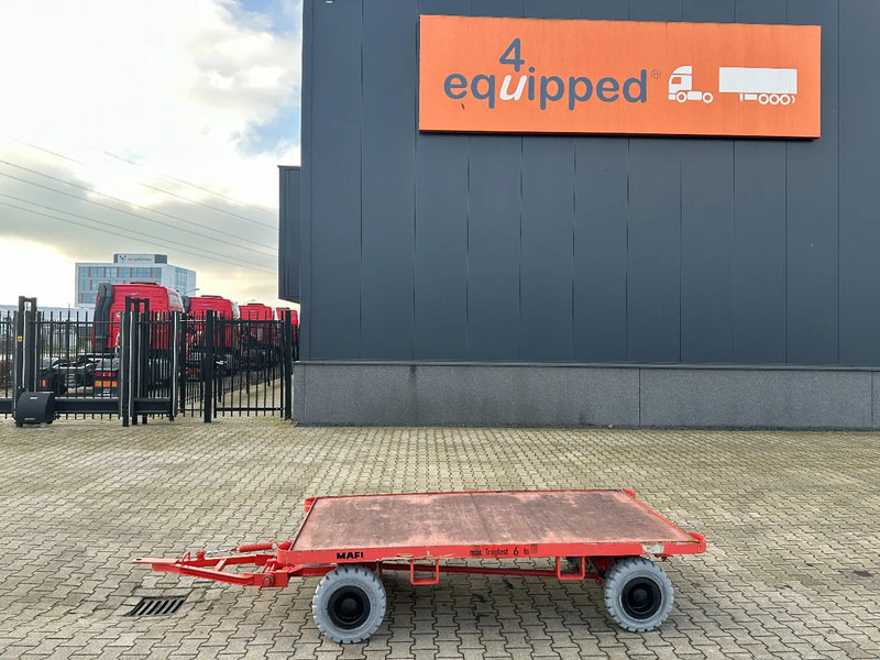 Mafi double-steered and connectable heavy-duty trailers with 6000kg loading capacity, 10x available - Remolque plataforma/ Caja abierta: foto 2 Mafi double-steered and connectable heavy-duty trailers with 6000kg loading capacity, 10x available - Remolque plataforma/ Caja abierta: foto 2