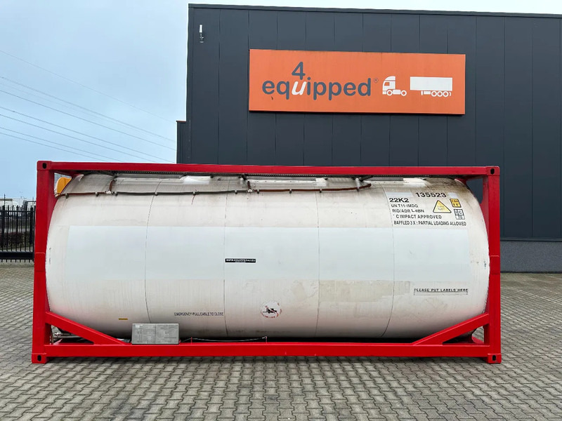 SINGAMAS 20FT ISO, 26.000L/1-COMP/3 BAFFELS/3 manholes, 5Y inspection: 06/2027 - Tanque de almacenamiento: foto 2 SINGAMAS 20FT ISO, 26.000L/1-COMP/3 BAFFELS/3 manholes, 5Y inspection: 06/2027 - Tanque de almacenamiento: foto 2