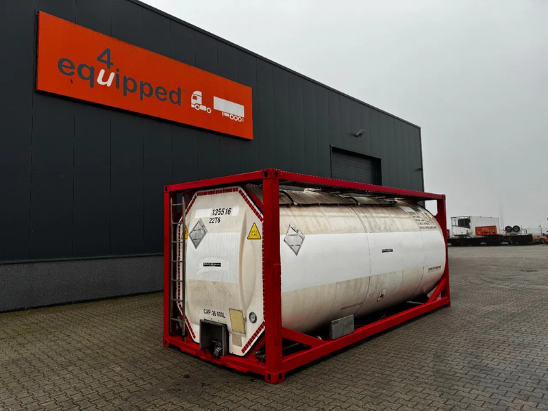 SINGAMAS 20FT ISO, 26.000L/1-COMP/3 BAFFELS/3 manholes, 5Y inspection: 07/2027 - Contenedor cisterna: foto 1 SINGAMAS 20FT ISO, 26.000L/1-COMP/3 BAFFELS/3 manholes, 5Y inspection: 07/2027 - Contenedor cisterna: foto 1