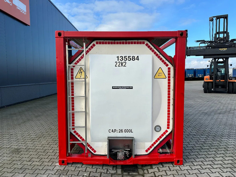 Tanque de almacenamiento para transporte de combustible SINGAMAS 20FT ISO, 26.000L/1-COMP/3 BAFFELS/3 manholes, ADR inspectio valid till: 07/2025: foto 6