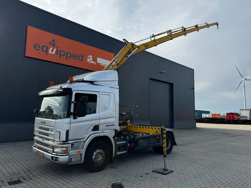 Scania P114-340 + HIAB 19-5 crane + remote / Euro-3 / 3 pedals / NL-truck / APK: 012-2025 - Camión grúa: foto 2 Scania P114-340 + HIAB 19-5 crane + remote / Euro-3 / 3 pedals / NL-truck / APK: 012-2025 - Camión grúa: foto 2