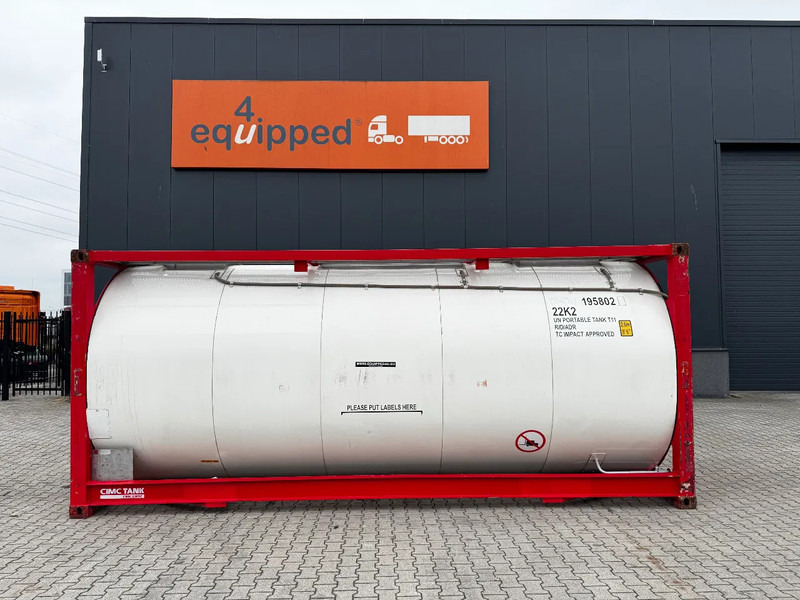 Welfit Oddy 20FT ISO, 24.990L / 1-COMP / 3 BAFFELS / T11 / 22K2 / 4 manholes / 5Y- + CSC-inspection valid until 04/2028 - Contenedor cisterna: foto 2 Welfit Oddy 20FT ISO, 24.990L / 1-COMP / 3 BAFFELS / T11 / 22K2 / 4 manholes / 5Y- + CSC-inspection valid until 04/2028 - Contenedor cisterna: foto 2