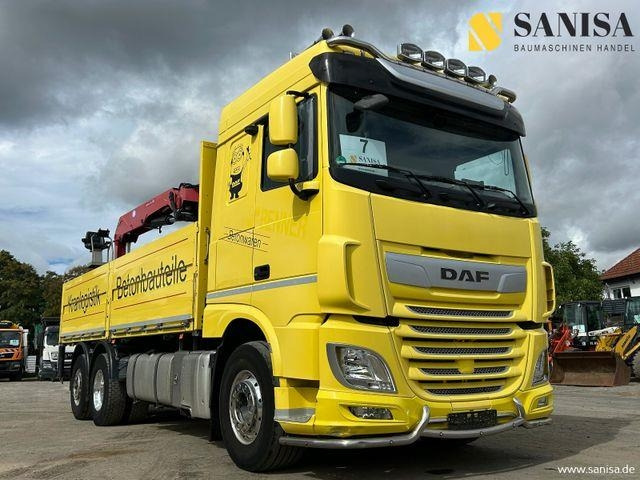 DAF XF 480/HMF 2530 L-CR Kran/Lenk/Lift/Baustoff - Camión grúa: foto 1 DAF XF 480/HMF 2530 L-CR Kran/Lenk/Lift/Baustoff - Camión grúa: foto 1