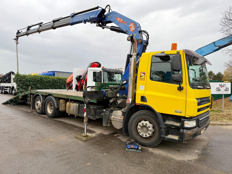 DAF CF 75.310 6X2 + CRANE PM 27 S-4 + RADIO + WINCH - FULL RAMP - LIFT + STEERING AXLE - MANUAL GEARBOX - FR TRUCK - Camión grúa: foto 1 DAF CF 75.310 6X2 + CRANE PM 27 S-4 + RADIO + WINCH - FULL RAMP - LIFT + STEERING AXLE - MANUAL GEARBOX - FR TRUCK - Camión grúa: foto 1
