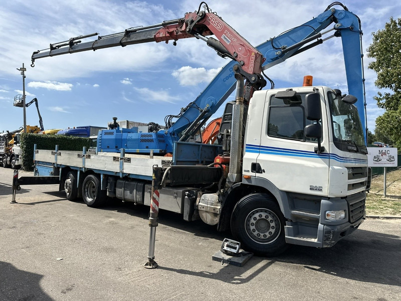 DAF CF 85.410 6X2 + CRANE FASSI F360XP 5x - RETARDER - EURO 5 - LIFT + STEERING AXLE - PLATFORM 7m45 - TUV 05/2026 - Camión grúa: foto 1 DAF CF 85.410 6X2 + CRANE FASSI F360XP 5x - RETARDER - EURO 5 - LIFT + STEERING AXLE - PLATFORM 7m45 - TUV 05/2026 - Camión grúa: foto 1
