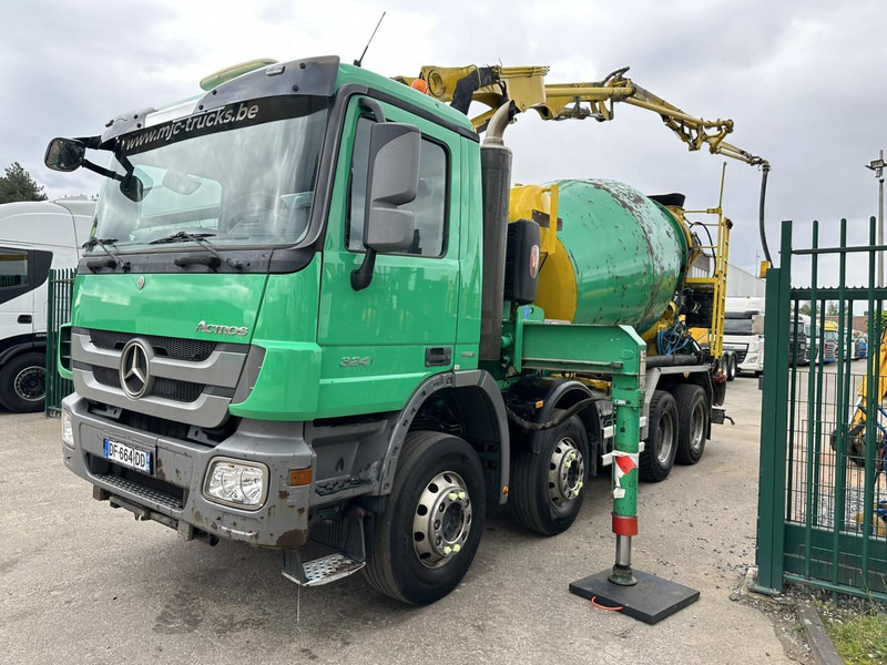 Mercedes-Benz ACTROS 3241 8x4 PUMI PM M 21-3 (21m) Putzmeister - *238.000km* / 1586H - EPS - BLADVERING / NAAFREDUCTIE - Camión bomba de hormigón: foto 4 Mercedes-Benz ACTROS 3241 8x4 PUMI PM M 21-3 (21m) Putzmeister - *238.000km* / 1586H - EPS - BLADVERING / NAAFREDUCTIE - Camión bomba de hormigón: foto 4